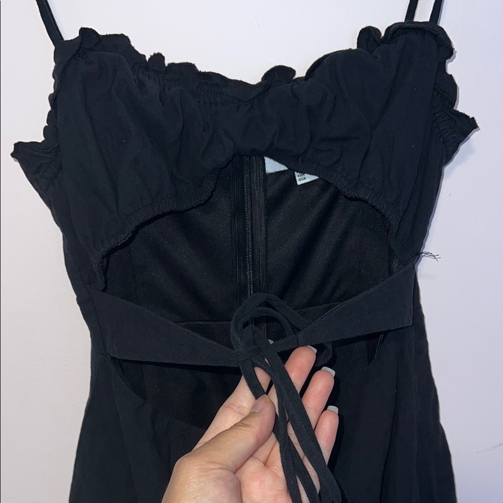 Black Mini Cut Out Dress